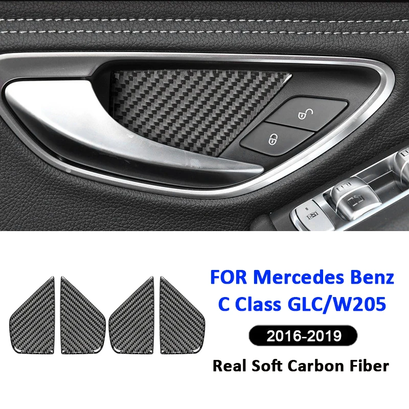 Carbon Fiber Car Door Pull Handle Bowl Panel Ring Cover Interior Decoration Sticker For Mercedes Benz 2016-2019 C Class GLC W205
Carbon Fiber Car Door Pull Handle Bowl Panel Ring Cover Interior Decoration Sticker For Mercedes Benz 2016-2019 C Class GLC W205