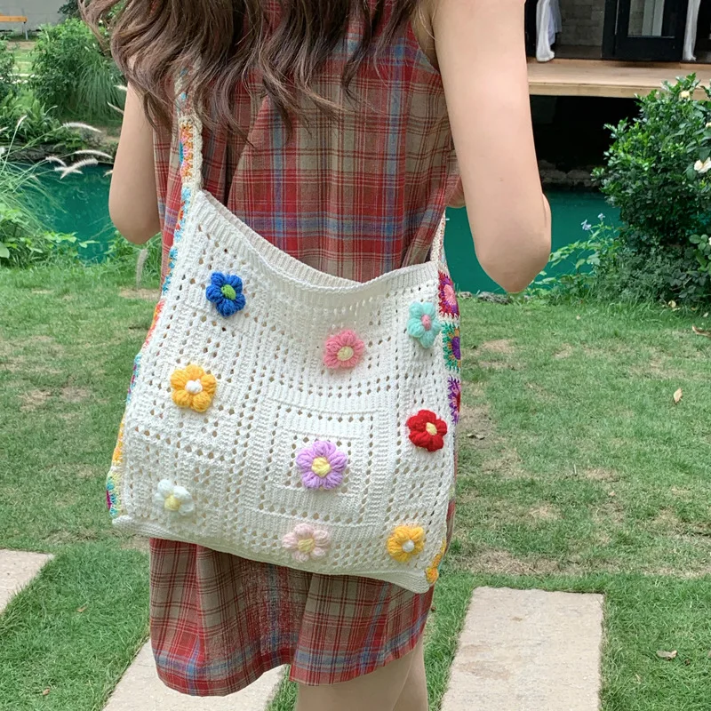Retro Flower Women's Knitted Crossbody Bag Vintage Plaid Ladies Vacation Knit Handbags Large Capacity Female Tote Shoulder Bags
Retro Flower Women's Knitted Crossbody Bag Vintage Plaid Ladies Vacation Knit Handbags Large Capacity Female Tote Shoulder Bags