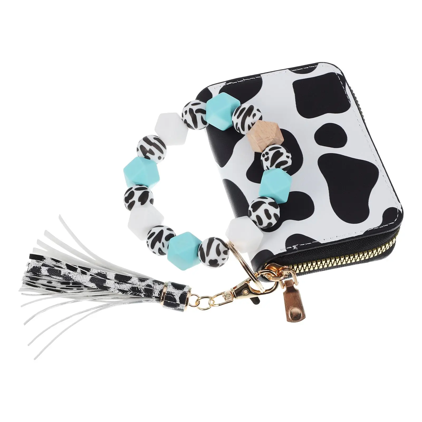 Cow Pattern Bag Keychain Wrist Key Holder Wallet Women Id Wristlet Purse Cowprint Chains Keys Holder Lightweight Durable
Cow Pattern Bag Keychain Wrist Key Holder Wallet Women Id Wristlet Purse Cowprint Chains Keys Holder Lightweight Durable