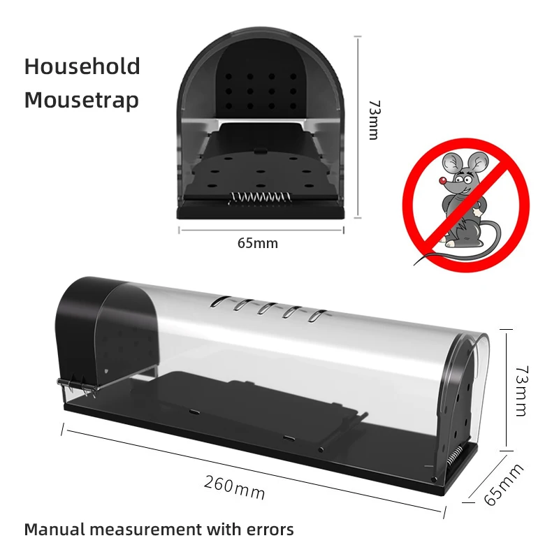 Household Mousetrap No Kill Animals Rat Cage High Sensitivity Mouse Control Trap to Protect the Safety of Home and Kitchens
Household Mousetrap No Kill Animals Rat Cage High Sensitivity Mouse Control Trap to Protect the Safety of Home and Kitchens