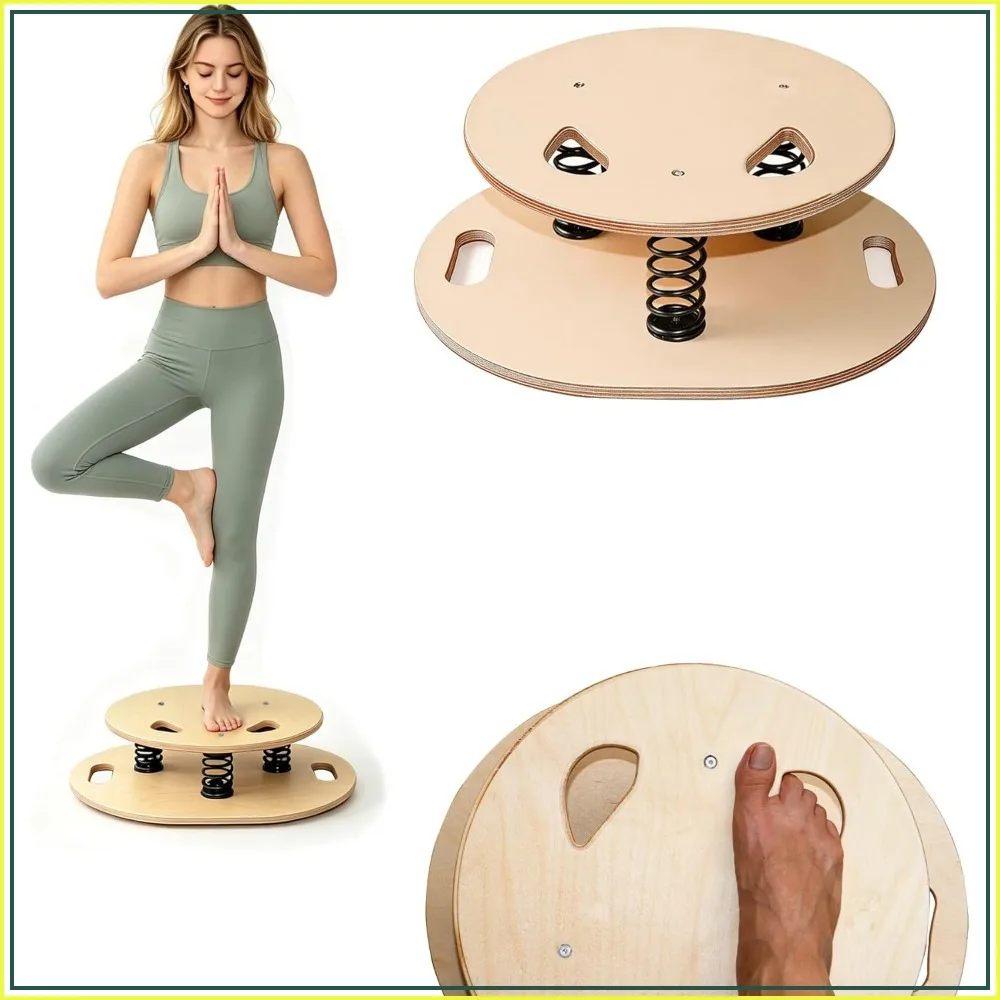 400 lbs Capacity 360° Dynamic Spring Rebound Wobble Board for Core Strengthening, Standing Desk, Surf Training, Home Workout
400 lbs Capacity 360° Dynamic Spring Rebound Wobble Board for Core Strengthening, Standing Desk, Surf Training, Home Workout
