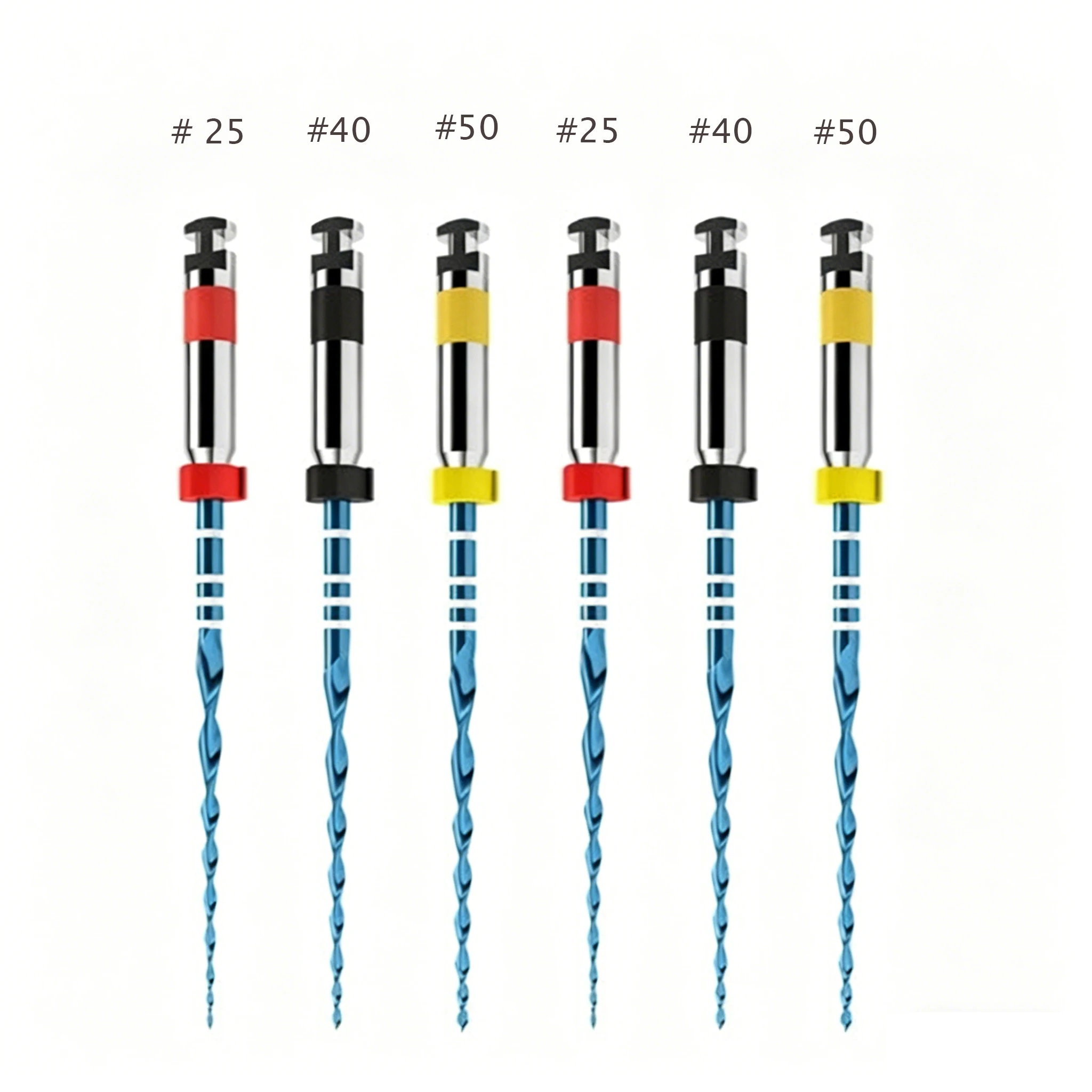 30 pcs/ 5 pack R25 Heat Activation Rotary Endo Engine Use Rotary Endodontic Files NiTi Root Canal Files for Dental Use
30 pcs/ 5 pack R25 Heat Activation Rotary Endo Engine Use Rotary Endodontic Files NiTi Root Canal Files for Dental Use