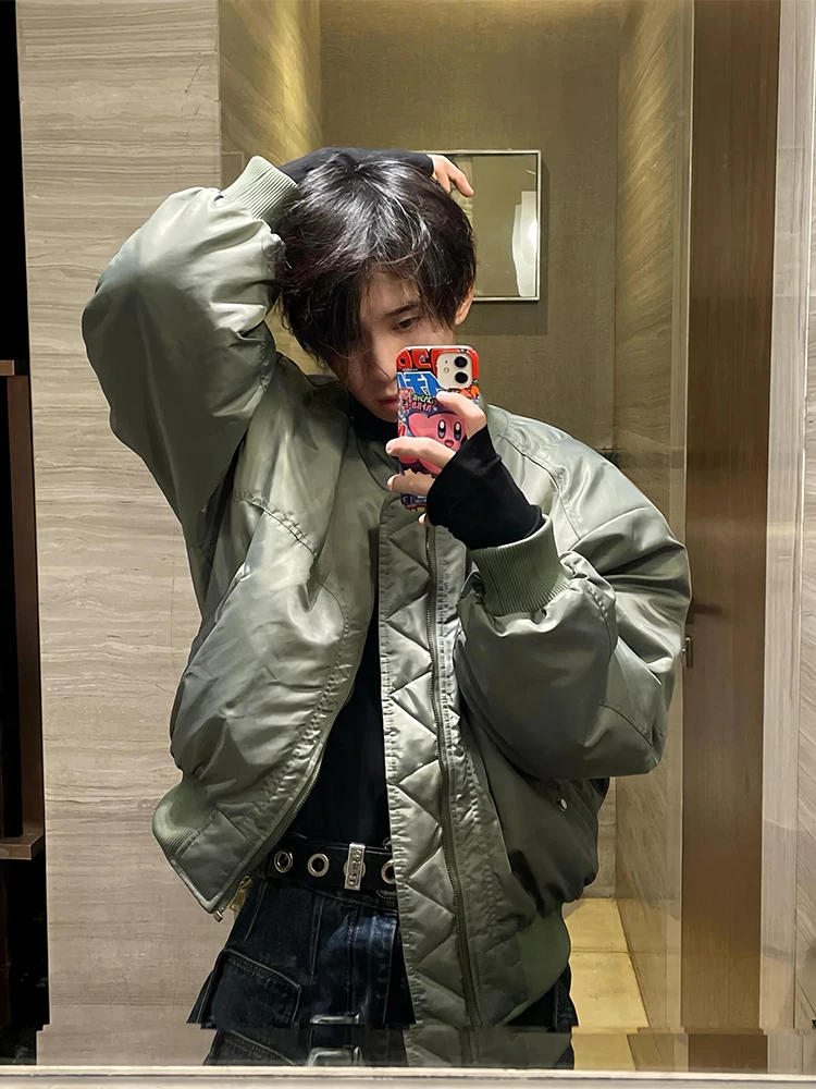 American Sle Bomber ort Pilot Jaet Cotton Coat Men Winter Thiened Cotton Filled Baseball Sle Trendy Workwear Outerwear
American Sle Bomber ort Pilot Jaet Cotton Coat Men Winter Thiened Cotton Filled Baseball Sle Trendy Workwear Outerwear