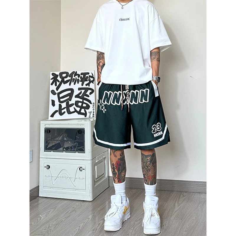 Man Casual Shorts American Basketball Shorts Men's High Street Brand Plus Size Mid Length Pants Over The Knee Sports Shorts
Man Casual Shorts American Basketball Shorts Men's High Street Brand Plus Size Mid Length Pants Over The Knee Sports Shorts