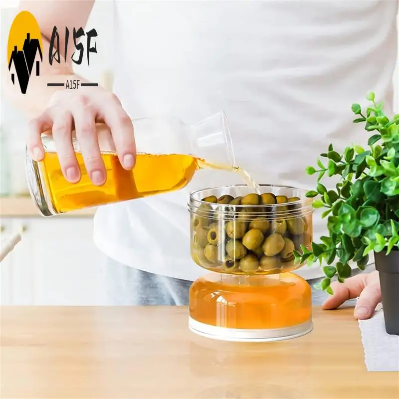 A15F-Pickle And Olive Hourglass Jar, Pickle Flip Jar Separated From Wet And Dry, Pickle Jar With Strainer Flip, Separator
A15F-Pickle And Olive Hourglass Jar, Pickle Flip Jar Separated From Wet And Dry, Pickle Jar With Strainer Flip, Separator