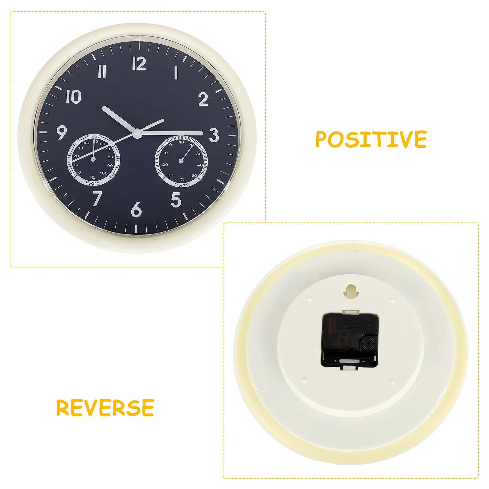 Temperature and Humidity Meter Wall Clock Modern Retro Decor Thermometer Clocks for Living Room Quiet Toddler
Temperature and Humidity Meter Wall Clock Modern Retro Decor Thermometer Clocks for Living Room Quiet Toddler