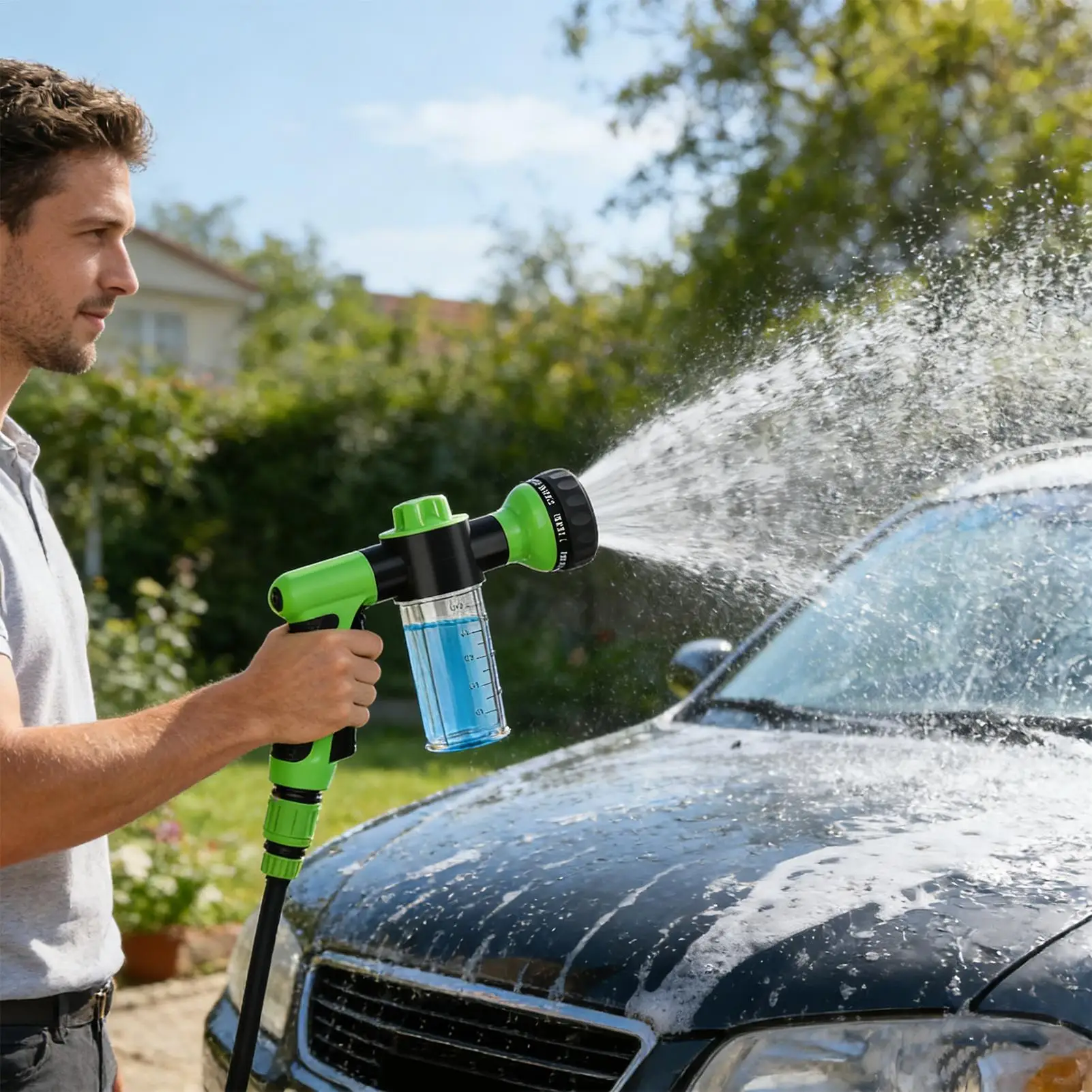 Pressure Washer Foam Cannon Adjustable Spray Patterns High Pressure Leak-Proof Washer Garden Hose Spray Nozzle For Gardening
Pressure Washer Foam Cannon Adjustable Spray Patterns High Pressure Leak-Proof Washer Garden Hose Spray Nozzle For Gardening