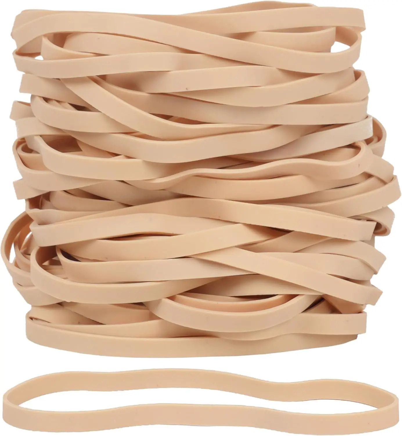65 Pcs Large Rubber Bands Size #69 Beige Elastic Bands for Office File Folders Trash Can 5.9"x0.24"
65 Pcs Large Rubber Bands Size #69 Beige Elastic Bands for Office File Folders Trash Can 5.9"x0.24"