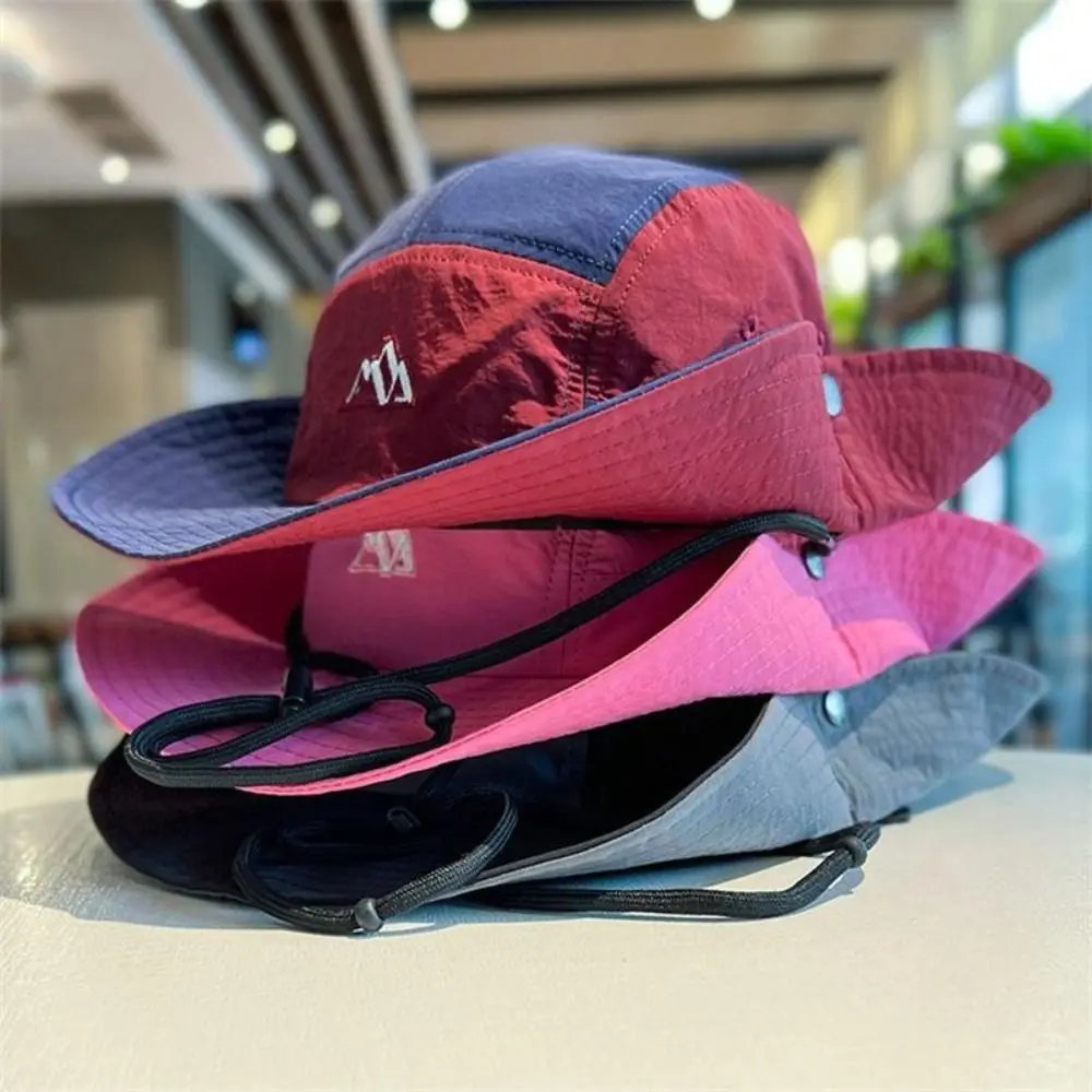 Polyester Contrasting Color Bucket Hats Quick Drying UV Protection Color Matching Mountaineering Caps Breathable Foldable
Polyester Contrasting Color Bucket Hats Quick Drying UV Protection Color Matching Mountaineering Caps Breathable Foldable