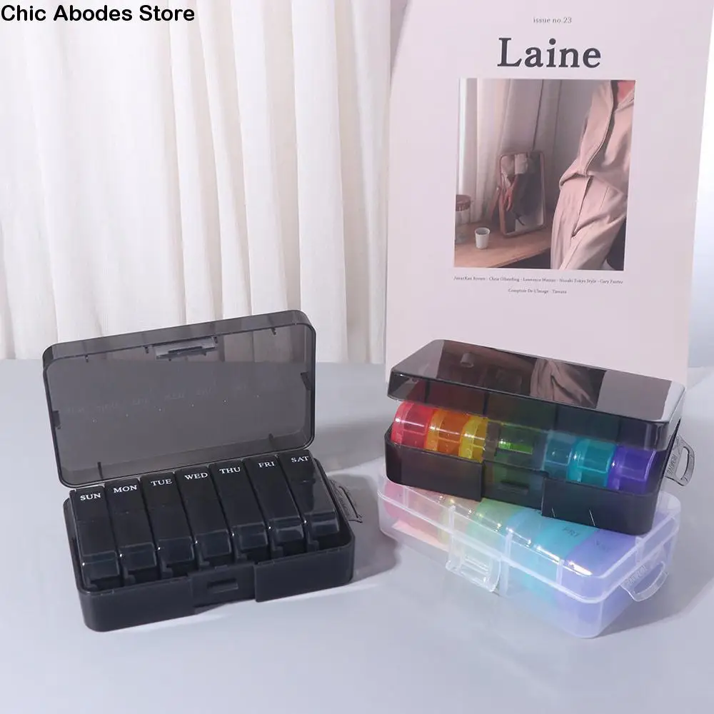 Moisture-proof 7-Day Pill Organizer Waterproof Dust-proof Medicine Storage Box Detachable Week Mark Weekly Pill Case
Moisture-proof 7-Day Pill Organizer Waterproof Dust-proof Medicine Storage Box Detachable Week Mark Weekly Pill Case