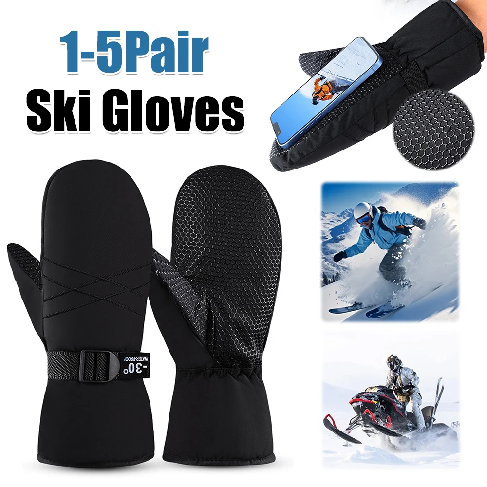 Ski Mittens Waterproof Snow Gloves Windproof Winter Gloves Thermal Snowboard Gloves Cold Weather Gloves for Men
Ski Mittens Waterproof Snow Gloves Windproof Winter Gloves Thermal Snowboard Gloves Cold Weather Gloves for Men