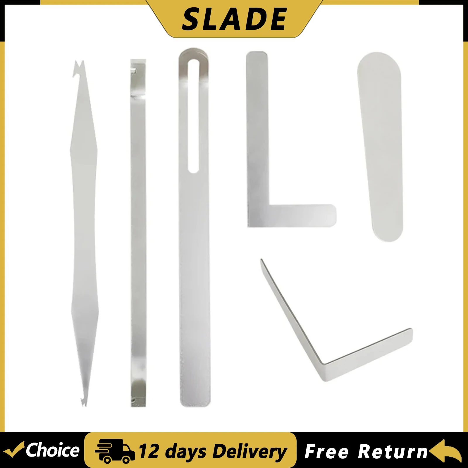 SLADE 6Pcs Saxophone Repair Tools Stainless Steel Woodwind Musical Instrument Repair Accessories for Sax Flute Piccolo Clarinet
SLADE 6Pcs Saxophone Repair Tools Stainless Steel Woodwind Musical Instrument Repair Accessories for Sax Flute Piccolo Clarinet