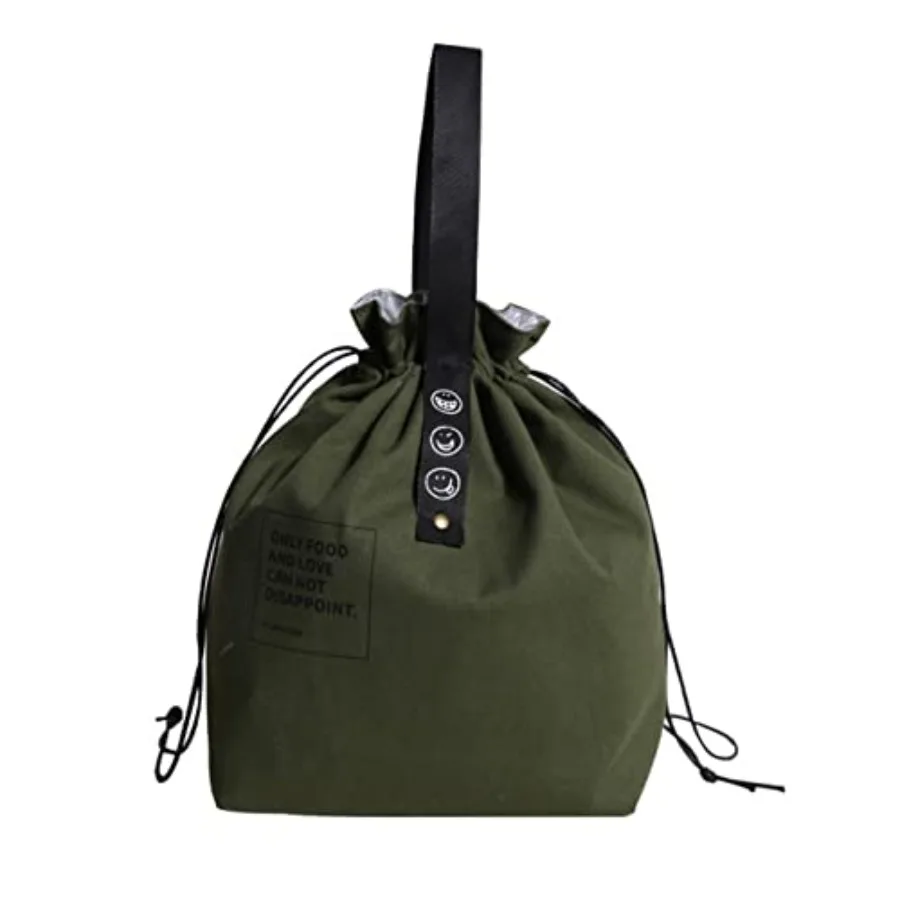 Canvas Drawstring Lunch Bag Insulated Lunch Bento Tote Bag Reusable Lunch Bag with Handle and Drawstring Closure for Women Work
Canvas Drawstring Lunch Bag Insulated Lunch Bento Tote Bag Reusable Lunch Bag with Handle and Drawstring Closure for Women Work