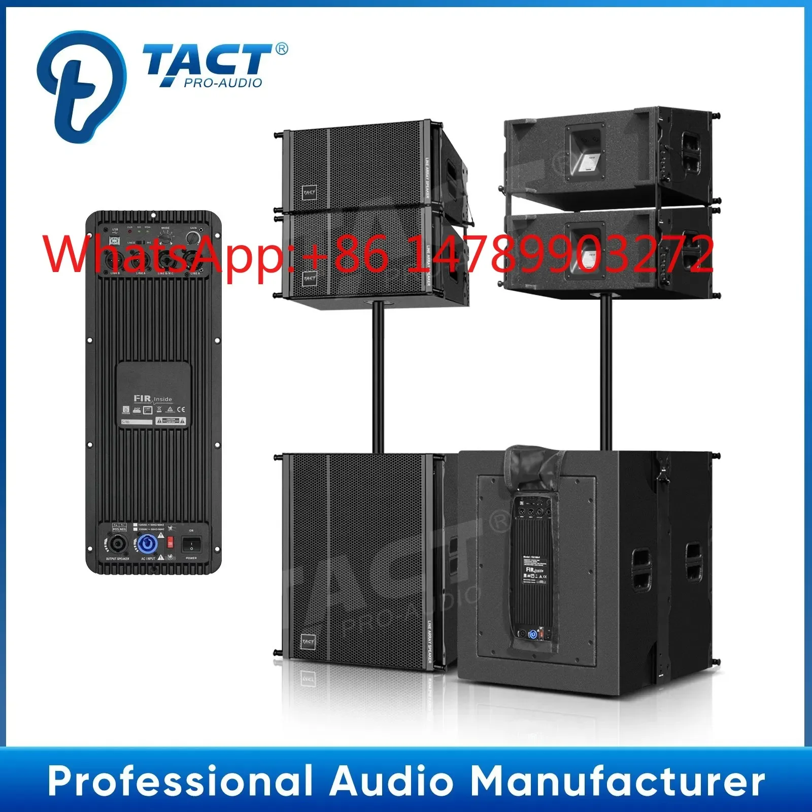 Tact PRO Audio High Power Line Array Speaker Professional Sound System
Tact PRO Audio High Power Line Array Speaker Professional Sound System
