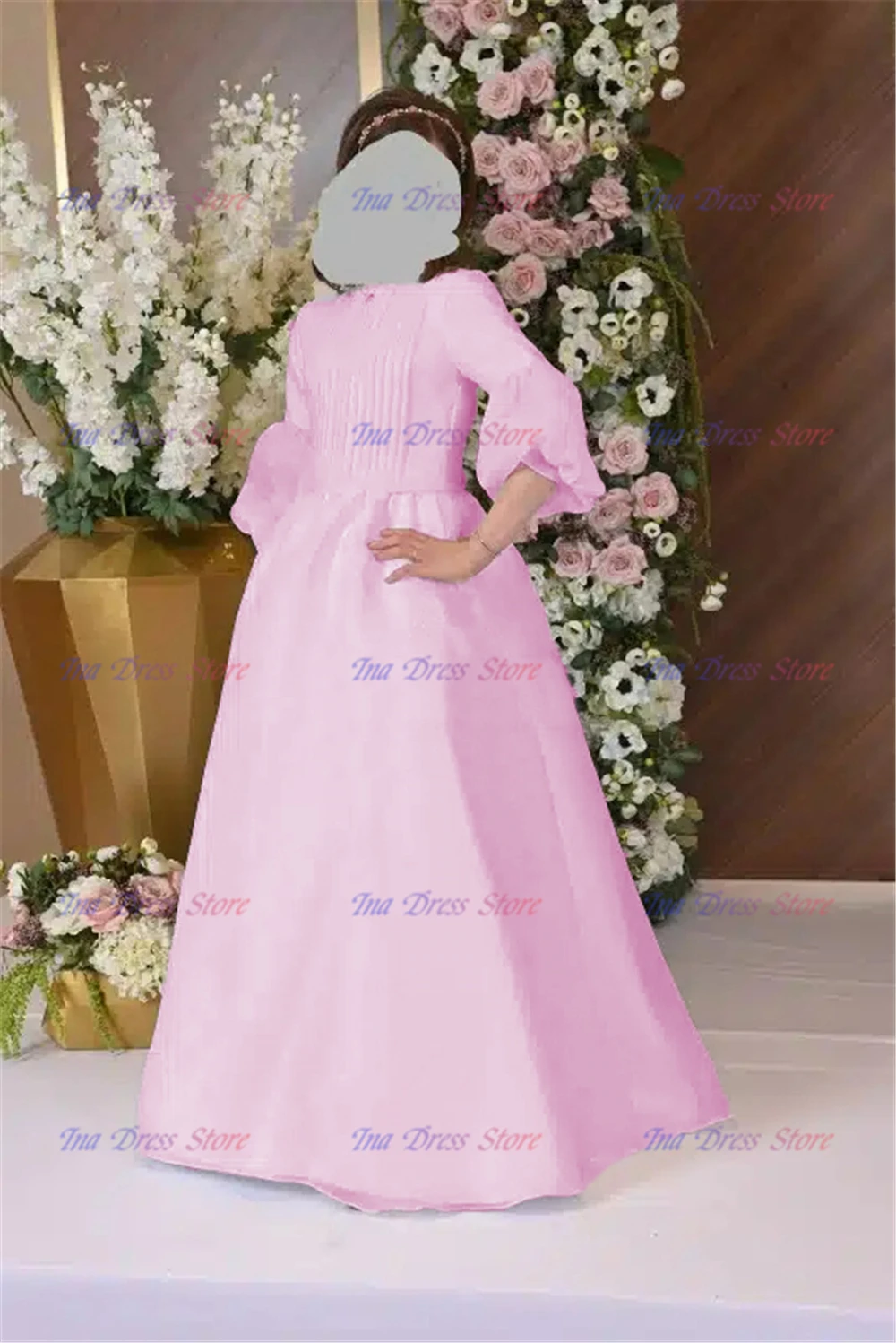 Quality Pink Satin Communion Gown Flower Girl Dress A-Line For Wedding Dresses Girls Princess Birthday Party Evening Ball Gowns
Quality Pink Satin Communion Gown Flower Girl Dress A-Line For Wedding Dresses Girls Princess Birthday Party Evening Ball Gowns