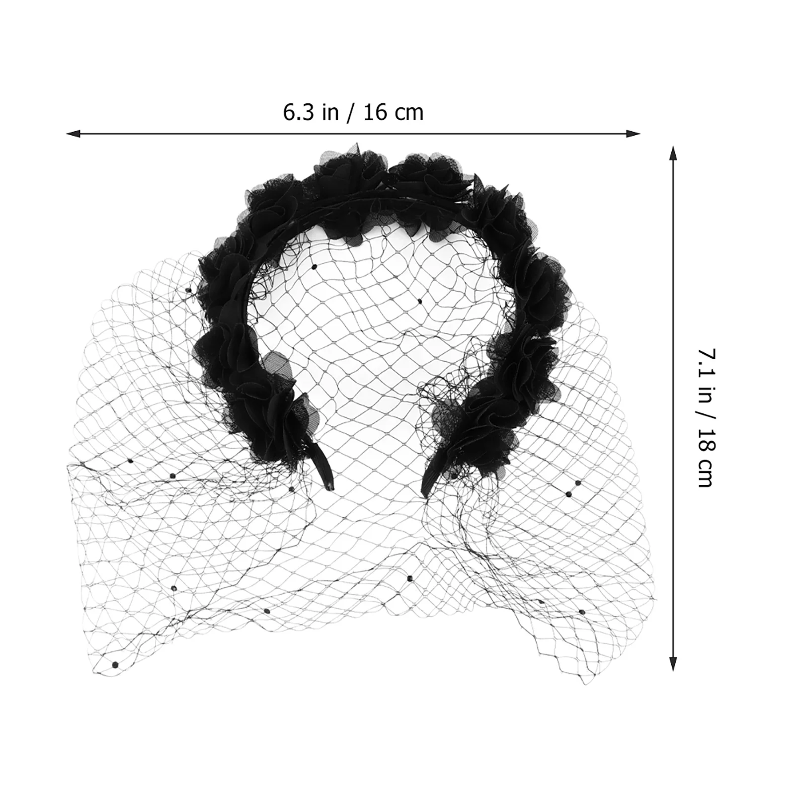 Veil Flower Hair Hoop Party Hair Accessories for Women Girls Durable Headband Birthday Proms Special Occasion Women Headwear
Veil Flower Hair Hoop Party Hair Accessories for Women Girls Durable Headband Birthday Proms Special Occasion Women Headwear