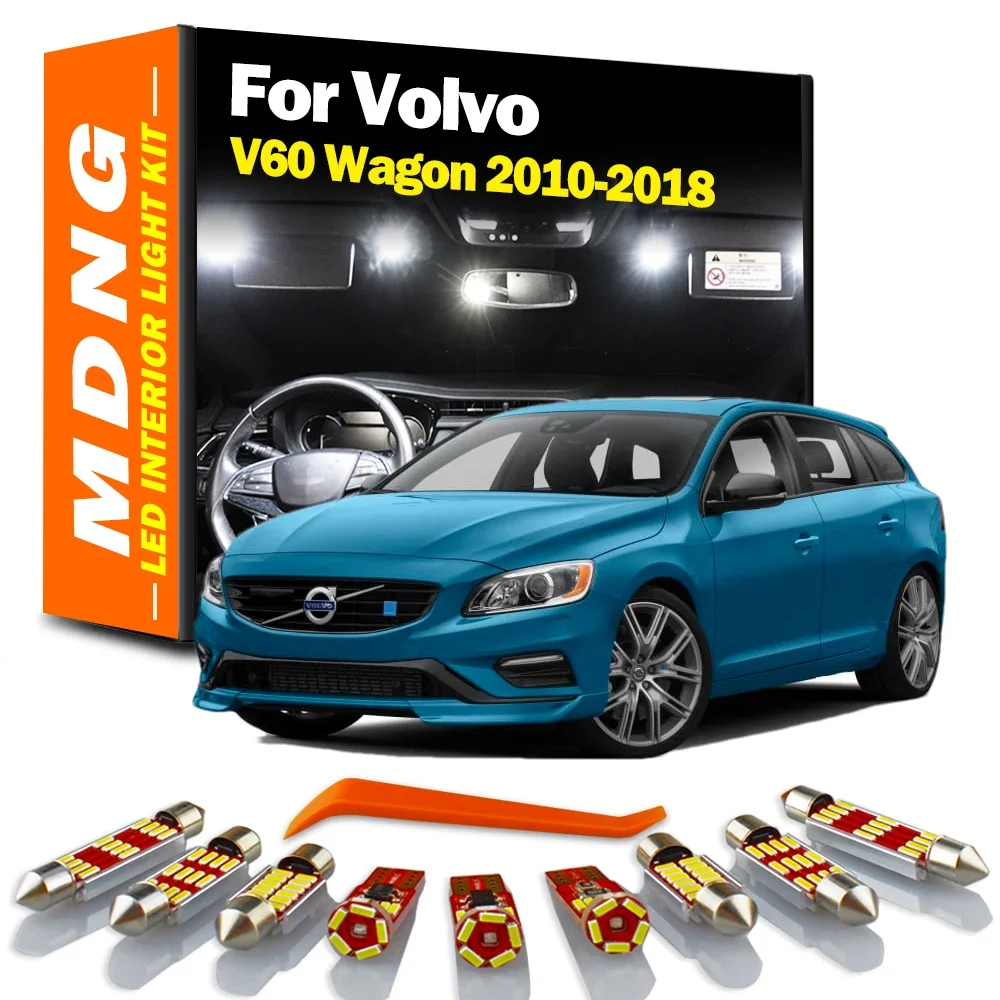 MDNG 19 шт. Canbus Светодиодная лампа для освещения салона автомобиля Kit для Volvo V60 Wagon 2010 2011 2012 2013 2014 2015-2018, купольная лампа для номерного знака карты
MDNG 19 шт. Canbus Светодиодная лампа для освещения салона автомобиля Kit для Volvo V60 Wagon 2010 2011 2012 2013 2014 2015-2018, купольная лампа для номерного знака карты