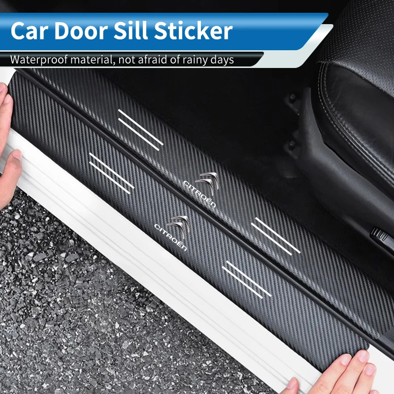 4PCS Car Door Sill Protective Sticker Carbon Fiber Door Sill Accessory For Citroen C3 C4 C5 C1 C2 Berlingo Celysee Xsara Picasso
4PCS Car Door Sill Protective Sticker Carbon Fiber Door Sill Accessory For Citroen C3 C4 C5 C1 C2 Berlingo Celysee Xsara Picasso