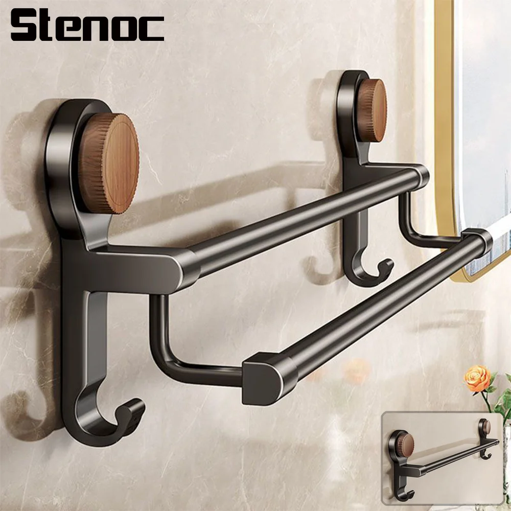 Suction Cup Bathroom Hand Towel Rack Towel Holder Wall Mount No Drill Towel Rod Storage Shelf Space Saving Bathroom Accessories
Suction Cup Bathroom Hand Towel Rack Towel Holder Wall Mount No Drill Towel Rod Storage Shelf Space Saving Bathroom Accessories