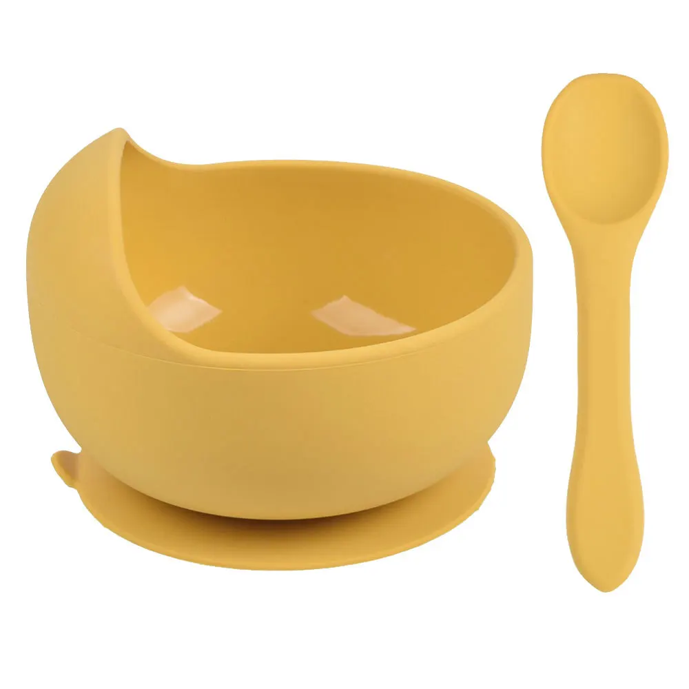 Unbreakable Silicone Baby Feeding Set Suction Cup Non-slip Baby Bowl With Spoon BPA Free Children's Tableware
Unbreakable Silicone Baby Feeding Set Suction Cup Non-slip Baby Bowl With Spoon BPA Free Children's Tableware
