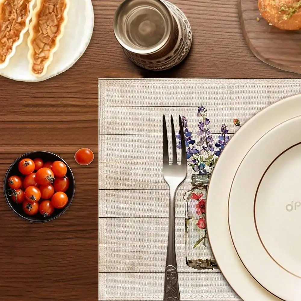 Placemats Set Of 6,Washable Heat Resistant 1218 Inch Linen Table Mats Fall Floral Place Mats For Party Outdoor Dining Decor,Spr
Placemats Set Of 6,Washable Heat Resistant 1218 Inch Linen Table Mats Fall Floral Place Mats For Party Outdoor Dining Decor,Spr