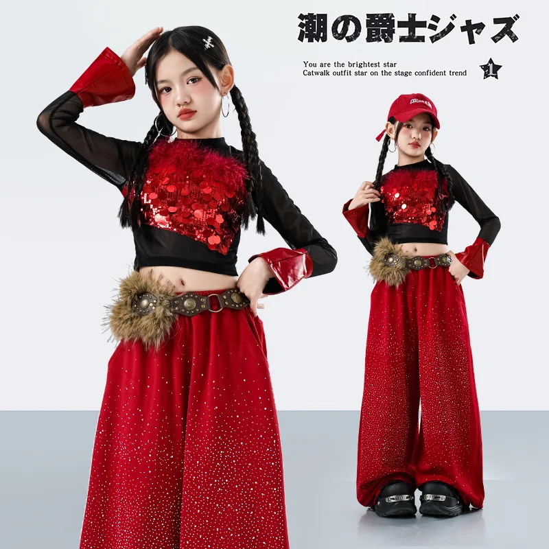 Children's Jazz Dance Costumes, Girls' Models, T-stage Runway Performance Sets, Children's Red Stage Performance Trendy Costumes
Children's Jazz Dance Costumes, Girls' Models, T-stage Runway Performance Sets, Children's Red Stage Performance Trendy Costumes