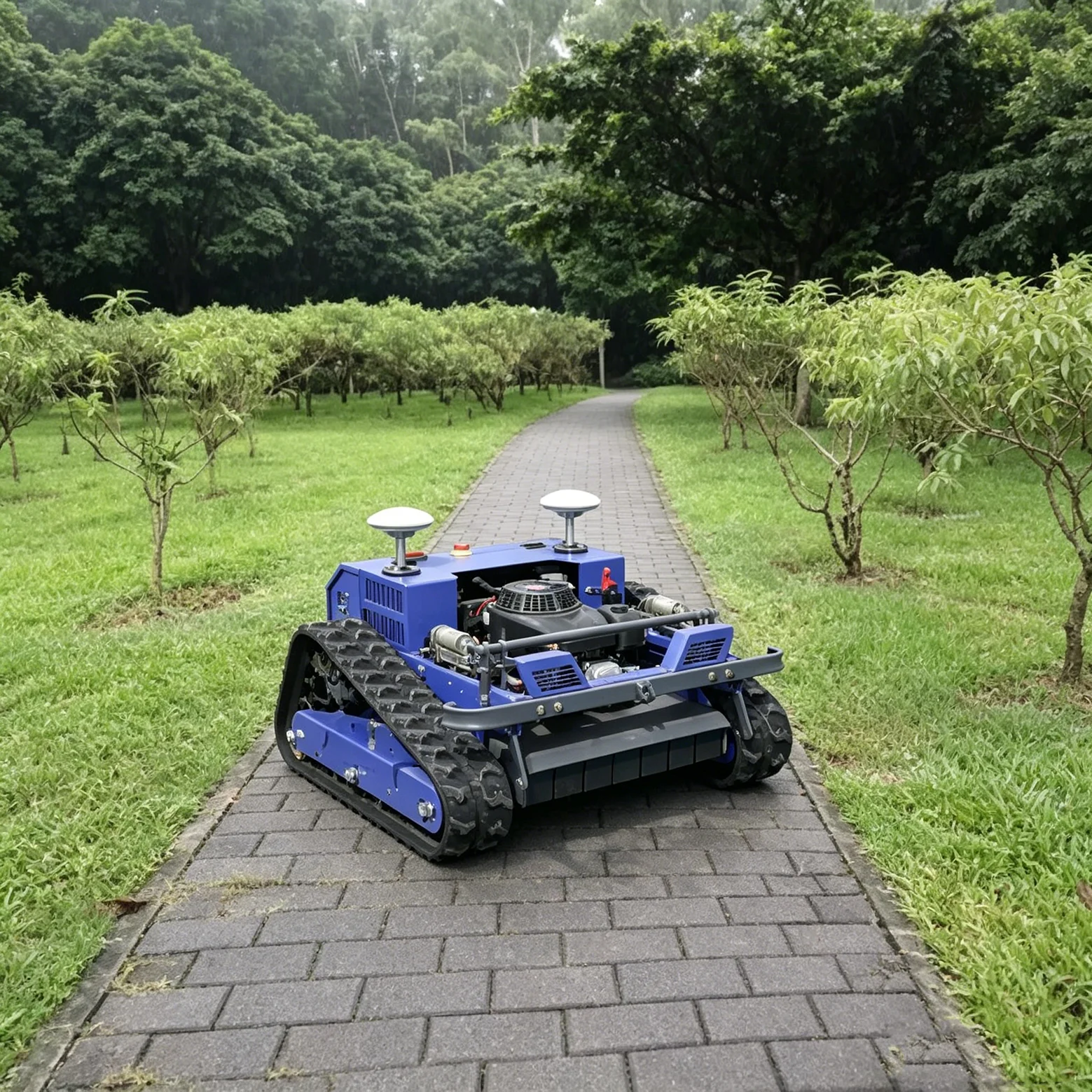 Customized cordless lawn mower 4-stroke self-propelled lawn mower with remote control suitable for mountains, orchards, and farm
Customized cordless lawn mower 4-stroke self-propelled lawn mower with remote control suitable for mountains, orchards, and farm