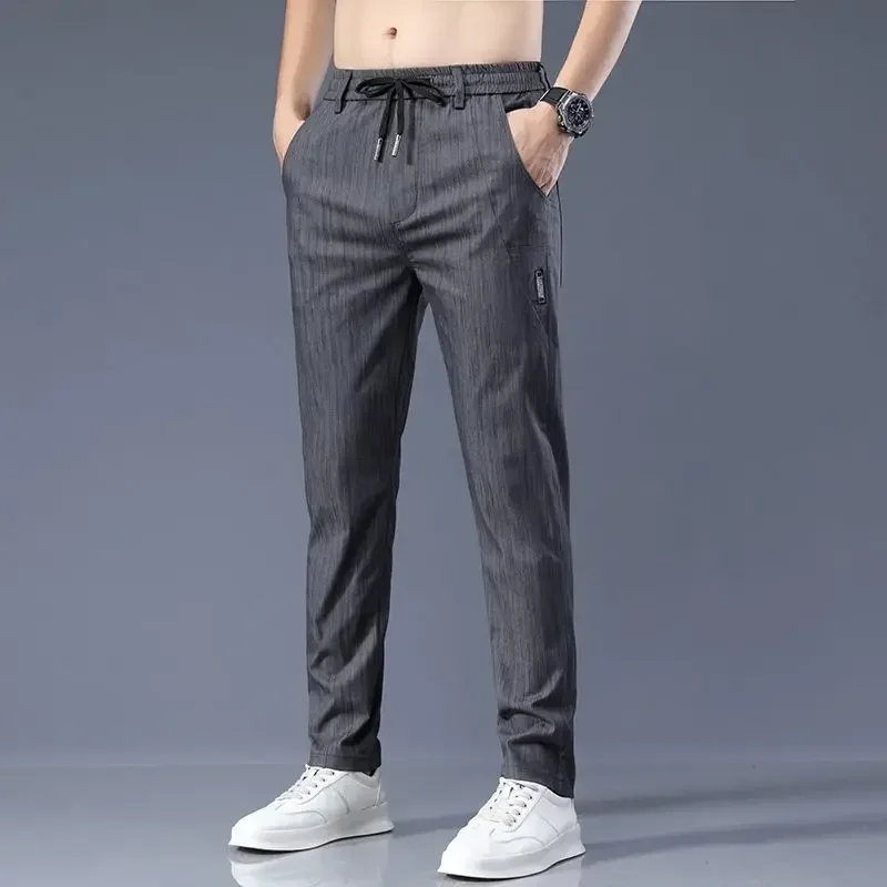Office Baggy Male Trousers Business Men's Casual Pants Cotton Summer Slim Fit Loose Straight Thin Pocket Luxury High Quality
Office Baggy Male Trousers Business Men's Casual Pants Cotton Summer Slim Fit Loose Straight Thin Pocket Luxury High Quality