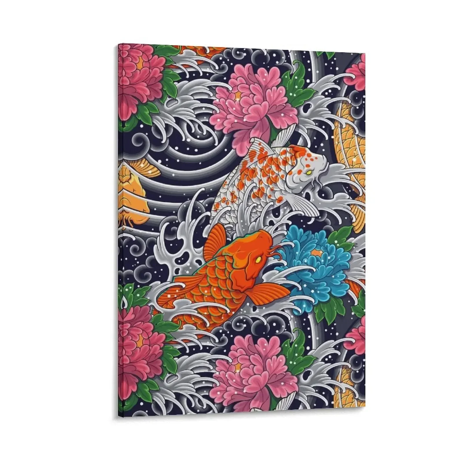 Koi Fish and Floral Pattern Canvas Painting Decoration wall office decoration decorative pictures for the room
Koi Fish and Floral Pattern Canvas Painting Decoration wall office decoration decorative pictures for the room