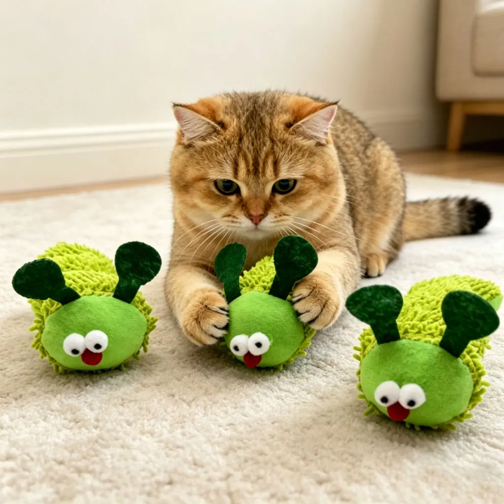 1 Pc Cute Caterpillar Cat Toy with Silvervine Fruit, Crinkle Sound Plush Chew Toy for Kittens Teeth Cleaning Interactive Pet Toy
1 Pc Cute Caterpillar Cat Toy with Silvervine Fruit, Crinkle Sound Plush Chew Toy for Kittens Teeth Cleaning Interactive Pet Toy