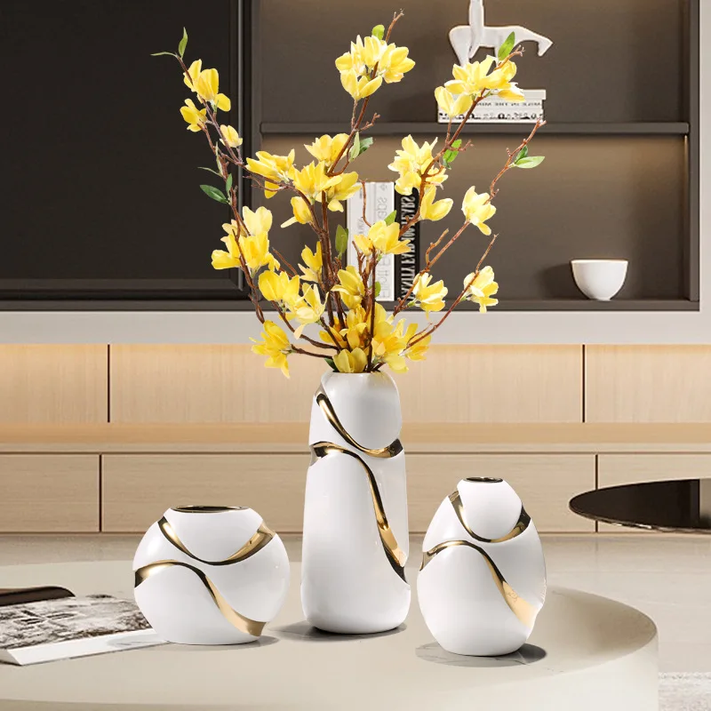 Modern Style Vase, Ceramic Vase, Gold Branch Flower Arrangement, Hydroponic Modern Home Decoration, Wedding Vase
Modern Style Vase, Ceramic Vase, Gold Branch Flower Arrangement, Hydroponic Modern Home Decoration, Wedding Vase