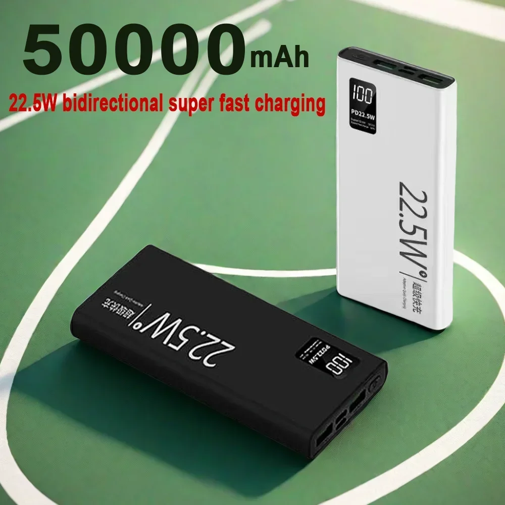 22.5W Super Fast Charging 50000mAh Power Bank Battery High Capacity Digital Display Power Bank For Iphone Samsung Huawei Xiaomi
22.5W Super Fast Charging 50000mAh Power Bank Battery High Capacity Digital Display Power Bank For Iphone Samsung Huawei Xiaomi