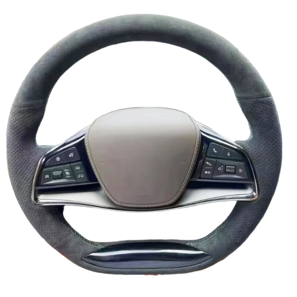 Custom Car Steering Wheel Braid Cover Non-Slip And Soft 100% Fit For BYD Han EV/DM Tang DM/E9 Car Products Steering Wrap
Custom Car Steering Wheel Braid Cover Non-Slip And Soft 100% Fit For BYD Han EV/DM Tang DM/E9 Car Products Steering Wrap