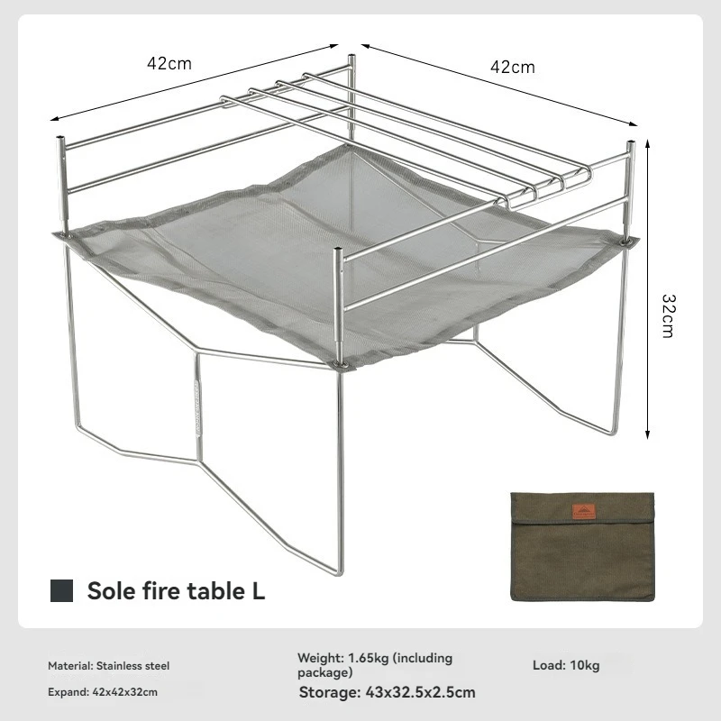 SOLO-303 Large Stainless Steel Soler Burner L Foldable with Storage Bag Comes with Barbecue Mesh
SOLO-303 Large Stainless Steel Soler Burner L Foldable with Storage Bag Comes with Barbecue Mesh