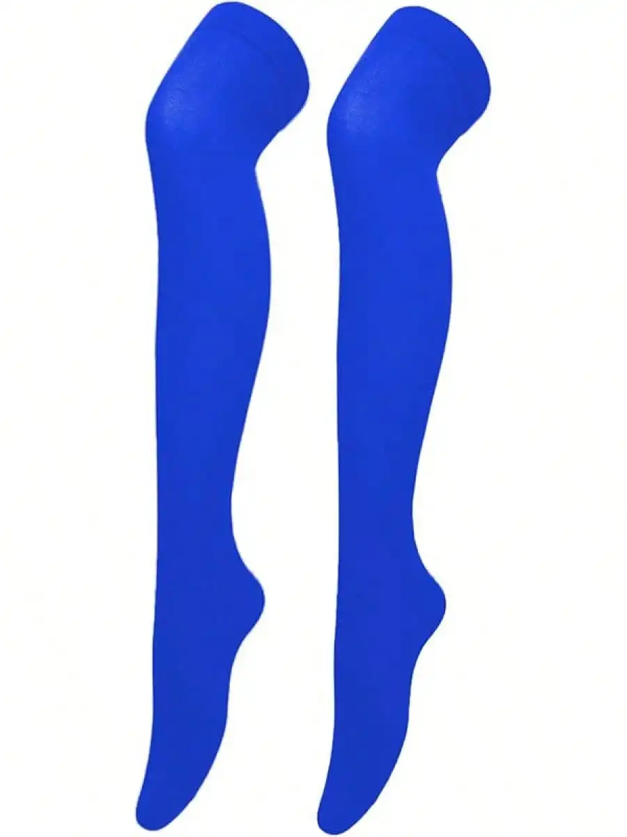 Women's Opaque Blue Stretchy Nylon Thigh High Stockings for Daily Wear, Costume & Cosplay
Women's Opaque Blue Stretchy Nylon Thigh High Stockings for Daily Wear, Costume & Cosplay
