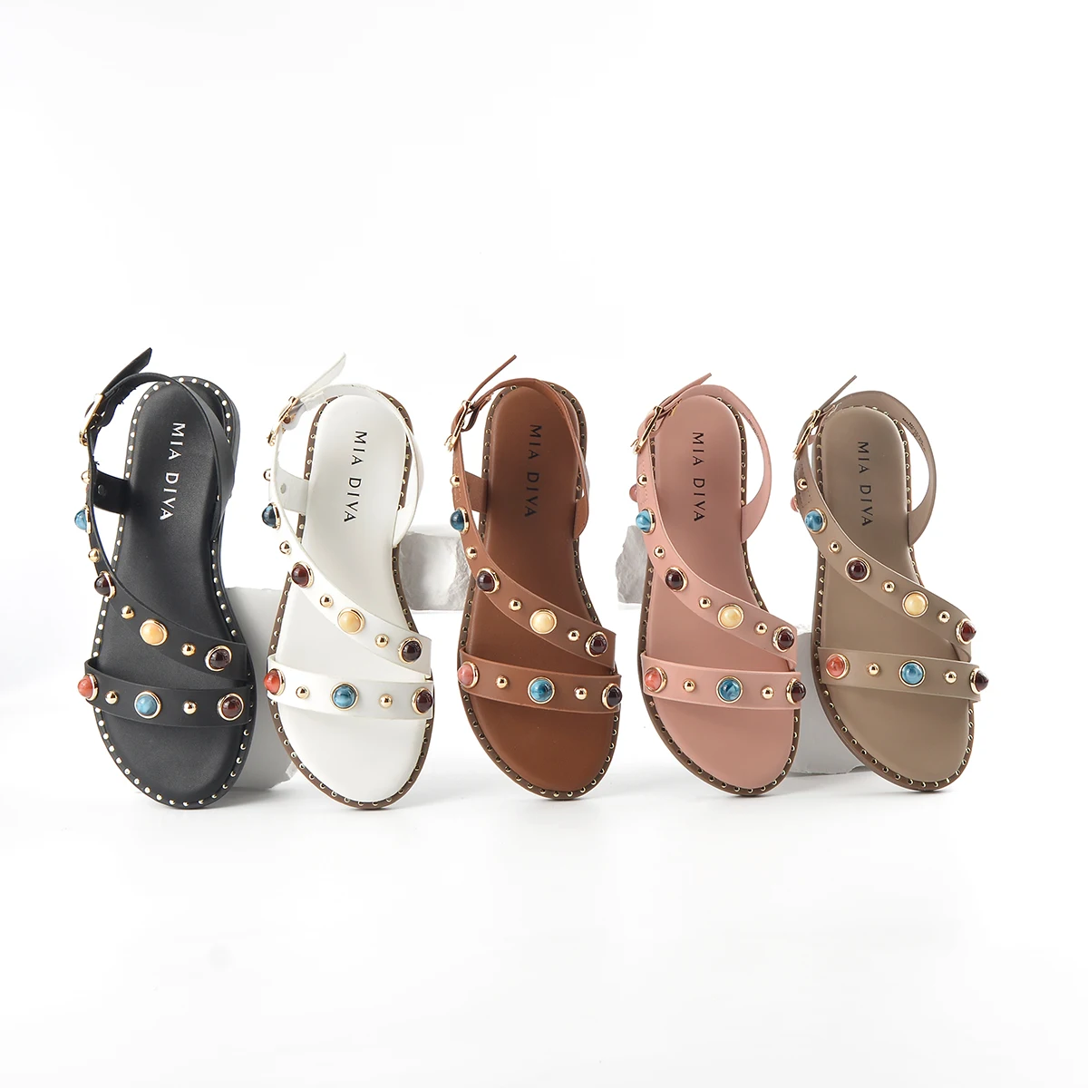 Exclusive Design Colorful Retro Fashion Women's Sandals with Vibrant Buckle Stylish Footwear for Ladies
Exclusive Design Colorful Retro Fashion Women's Sandals with Vibrant Buckle Stylish Footwear for Ladies