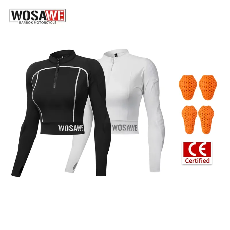 WOSAWE Women's Motorcycle Riding Jacket, Soft Armor Casual Gear, Sexy Slim-Fit Short Rider Jacket
WOSAWE Women's Motorcycle Riding Jacket, Soft Armor Casual Gear, Sexy Slim-Fit Short Rider Jacket