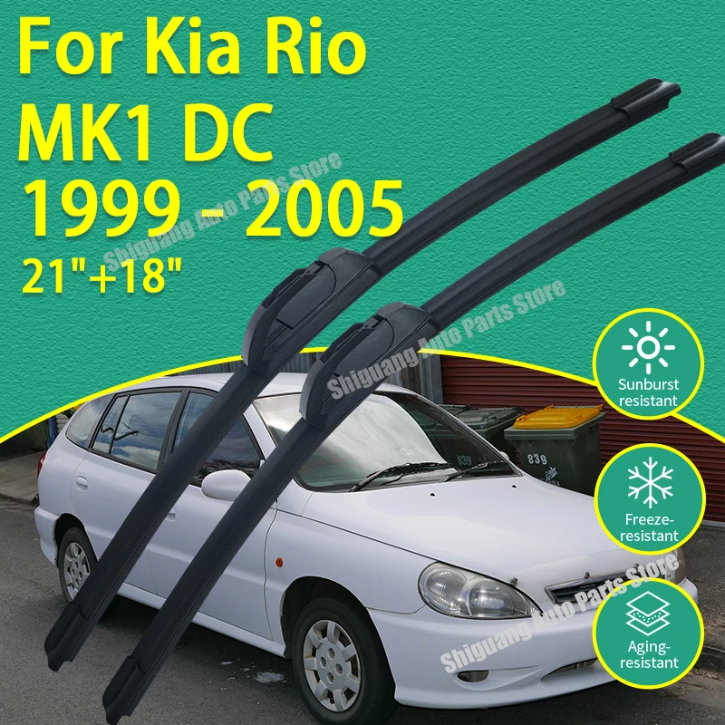 Front Silicone Coating Wipers for Kia Rio MK1 DC 1999 - 2005 Car Wiper Windshield Windscreen Blades Accessories 2000 2001 2002
Front Silicone Coating Wipers for Kia Rio MK1 DC 1999 - 2005 Car Wiper Windshield Windscreen Blades Accessories 2000 2001 2002