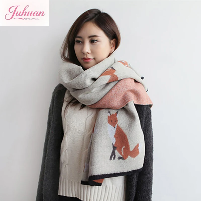 Japanese Autumn Winter Women's New Scarf Retro Fox Thickened Warm Simple Versatile Imitation Cashmere Dual-purpose Shawl Female
Japanese Autumn Winter Women's New Scarf Retro Fox Thickened Warm Simple Versatile Imitation Cashmere Dual-purpose Shawl Female