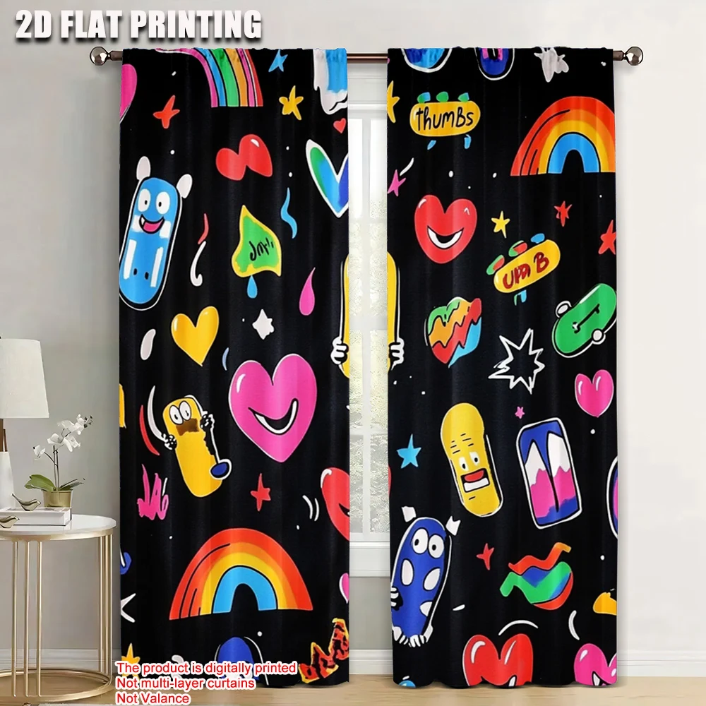 2pc, Drapes Colorful Personality Durable Polyester,Without Electricity Versatile Applies to Daily home decoration
2pc, Drapes Colorful Personality Durable Polyester,Without Electricity Versatile Applies to Daily home decoration