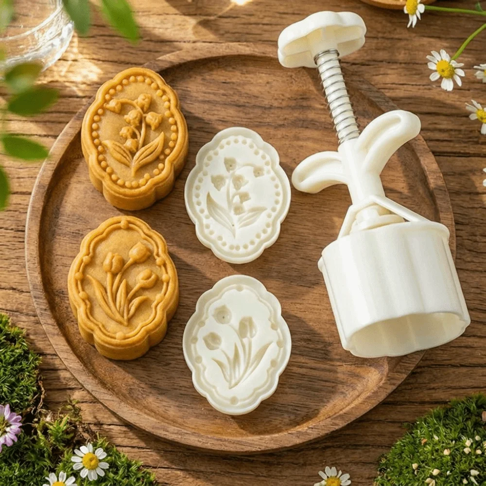 Convenient 3D Pattern Tulip Shape Moon Cake Mould Plastic Non-stick Mooncake Mold Food Grade Cookie Mold Mid Autumn Festival
Convenient 3D Pattern Tulip Shape Moon Cake Mould Plastic Non-stick Mooncake Mold Food Grade Cookie Mold Mid Autumn Festival