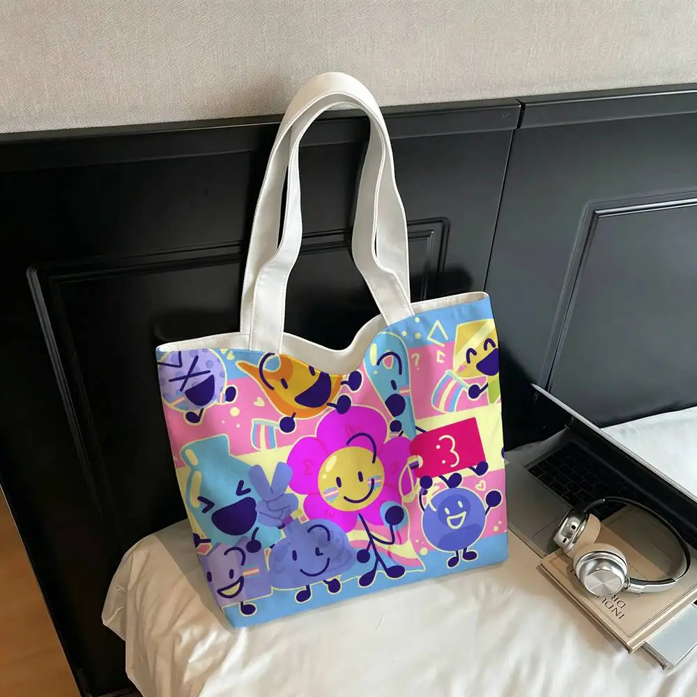 Bfdi B-Battle For Dream Island Printed Canvas Tote Bag Shoulder Bag Commuter Mommy Shopping Bag
Bfdi B-Battle For Dream Island Printed Canvas Tote Bag Shoulder Bag Commuter Mommy Shopping Bag