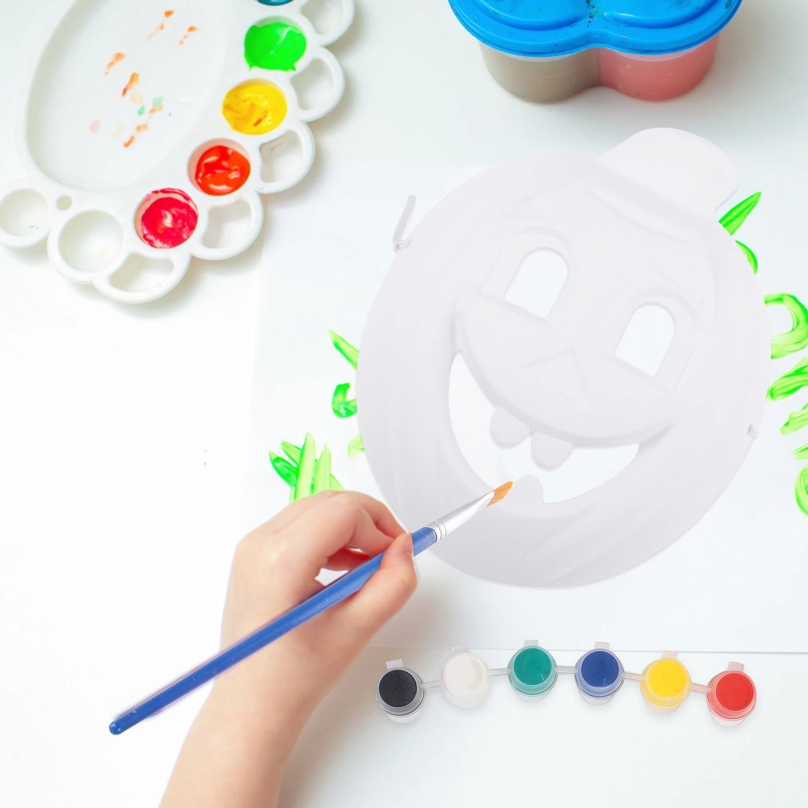 4 Pcs Pulp Mask Halloween Decoration Blank Plain White Child Masks to Paint Making
4 Pcs Pulp Mask Halloween Decoration Blank Plain White Child Masks to Paint Making