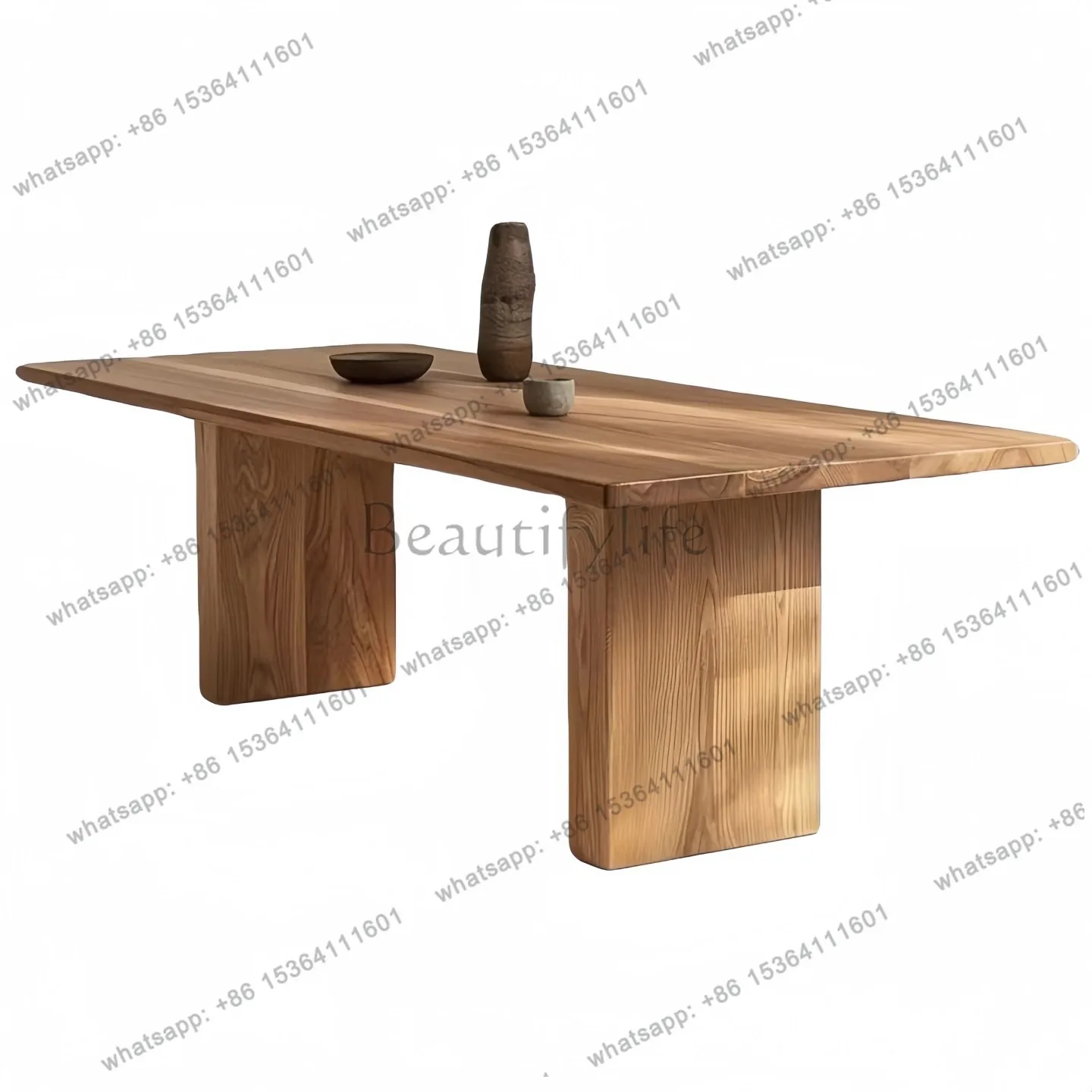 Средневековый стол из массива дерева, большой, простой журнальный столик для гостиной.
Средневековый стол из массива дерева, большой, простой журнальный столик для гостиной.