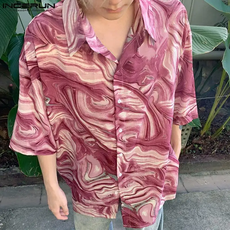 INCERUN Men Shirt Printing Loose Lapel Short Sleeve Summer Casual Men Clothing Streetwear 2024 Vacation Fashion Leisure Shirts
INCERUN Men Shirt Printing Loose Lapel Short Sleeve Summer Casual Men Clothing Streetwear 2024 Vacation Fashion Leisure Shirts