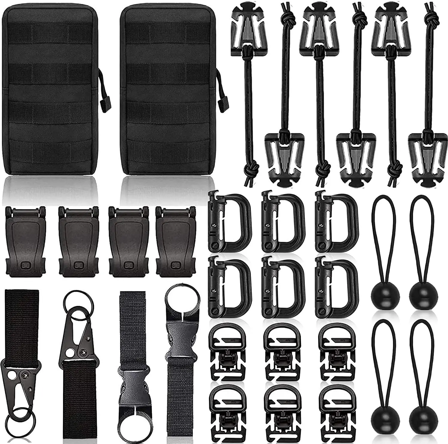OPHIDIAN 32 Pieces Molle Accessory Set Webbing Backpack Multifunctional Hook Buckle Outdoor Gear Clip With D-Shape Gear Clip
OPHIDIAN 32 Pieces Molle Accessory Set Webbing Backpack Multifunctional Hook Buckle Outdoor Gear Clip With D-Shape Gear Clip