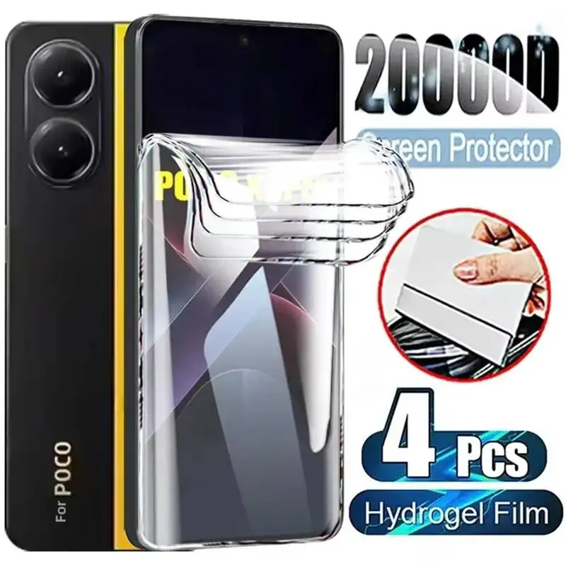 4PCS Hydrogel X7 F7 M7 Plus X5 X6 F5 F6 M6 Pro Screen Protector For Poco C75 C71 C65 Full Cover Soft HD Film
4PCS Hydrogel X7 F7 M7 Plus X5 X6 F5 F6 M6 Pro Screen Protector For Poco C75 C71 C65 Full Cover Soft HD Film
