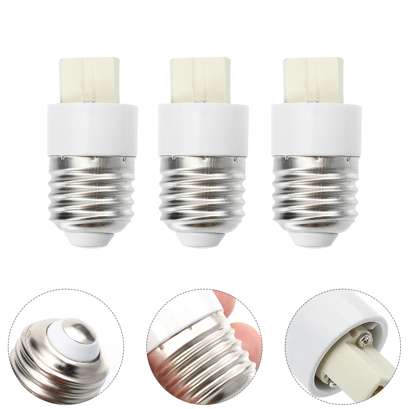 4Pcs Bulb Base Adapter E27 to G9 Lamp Holder Converter Smooth Current Transmission for Utility Light Bulb Conversion Needs
4Pcs Bulb Base Adapter E27 to G9 Lamp Holder Converter Smooth Current Transmission for Utility Light Bulb Conversion Needs