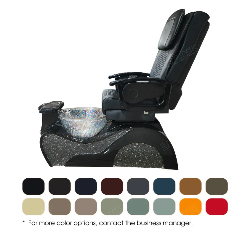 Hot Sale Led Light Black Salon Reclining Manicure Chair Luxury Foot Pedicure Spa Chair With Massage
Hot Sale Led Light Black Salon Reclining Manicure Chair Luxury Foot Pedicure Spa Chair With Massage
