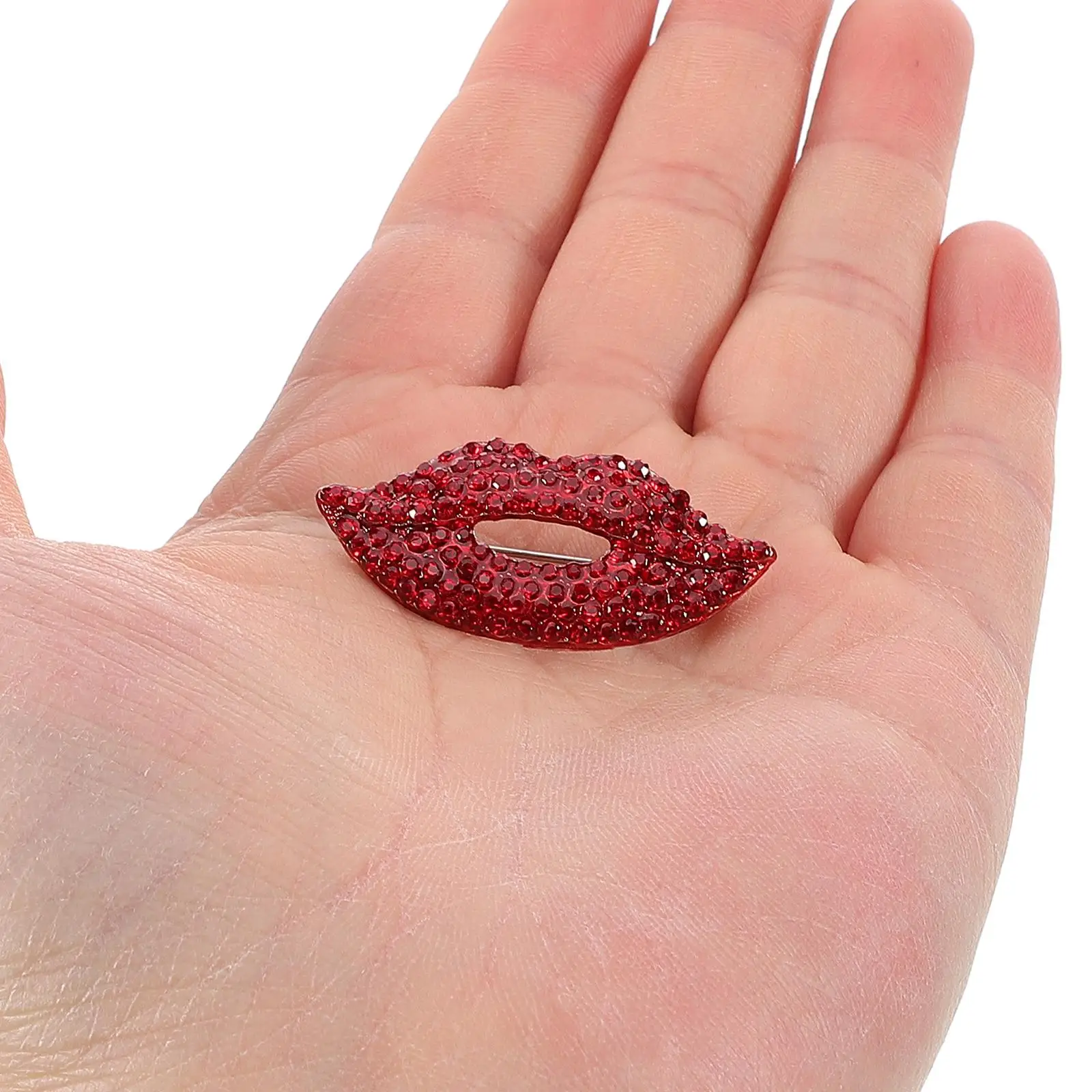2Pcs Heart Shaped Lip Brooch Pins Rhinestone Decor Suit Accessory Valentine Gifts Zinc Alloy Anti Slip Clasp For Women Clothes
2Pcs Heart Shaped Lip Brooch Pins Rhinestone Decor Suit Accessory Valentine Gifts Zinc Alloy Anti Slip Clasp For Women Clothes
